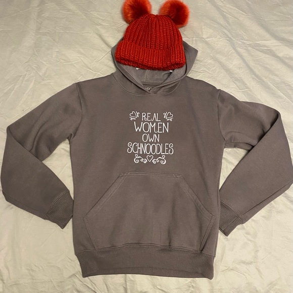Real Women Own Schnoodles Dog Mom Hoodie - Picture 1 of 5